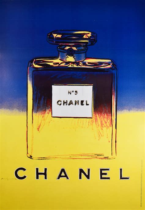 andy warhol chanel no 5 blue and yellow amount|chanel no 5 artwork.